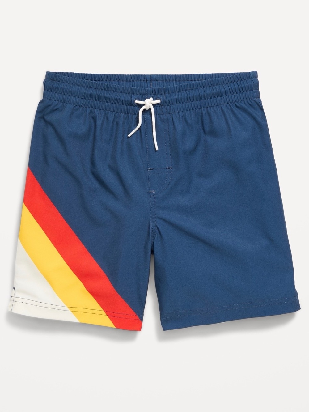 Old navy Boys Swim Trunks with Red & Yellow Stripe